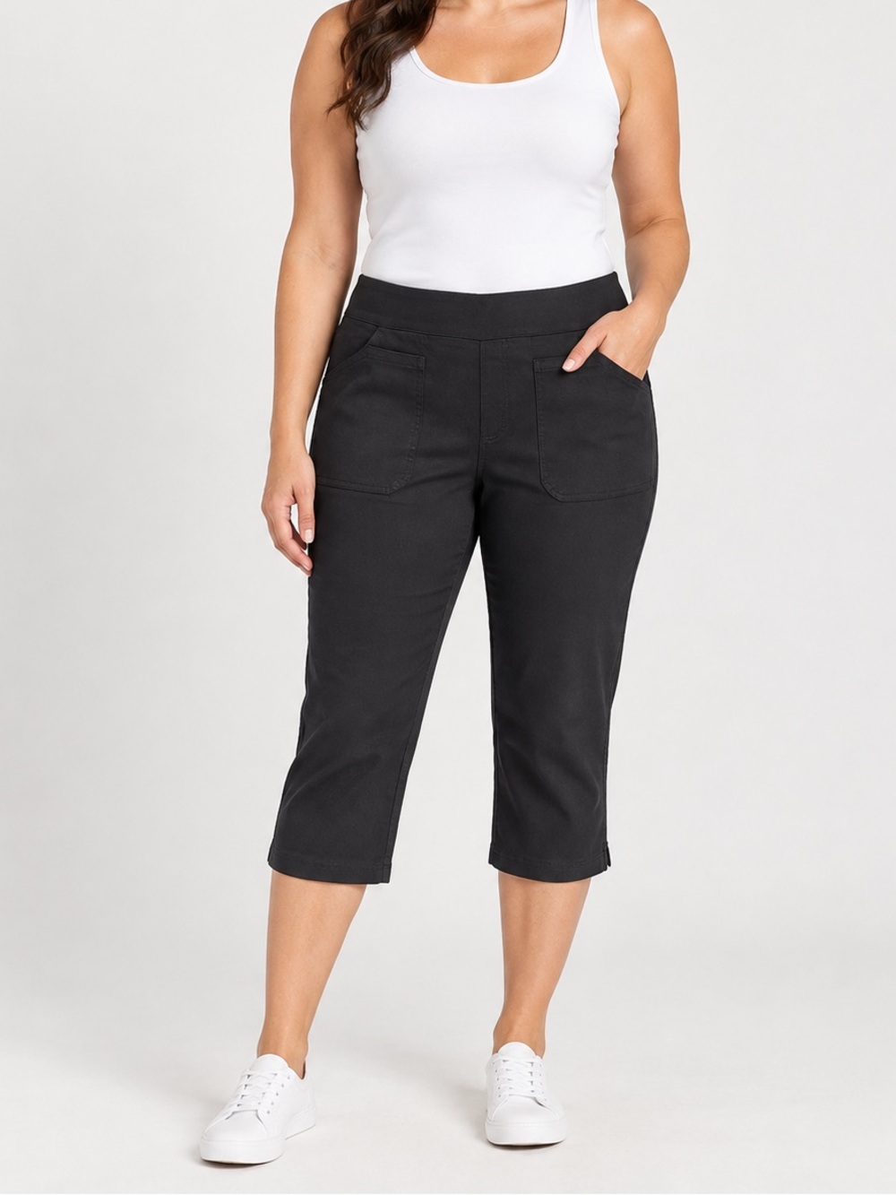 🌸 Women’s Up! Pull-On Capri Pants-Black (NWOT)